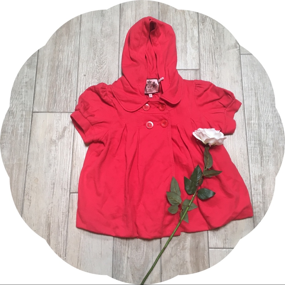 Rare Juicy Couture Red Shirtsleeved Jacket